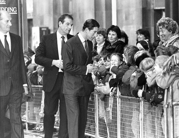 Prince Charles, The Prince of Wales during his visit to the North East 2 November 1988