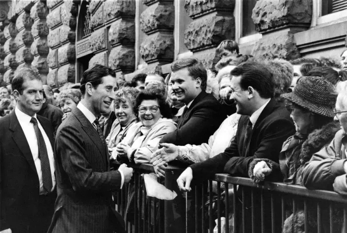Framed Print : Prince Charles, The Prince of Wales during his visit to the North East 2 November 1988