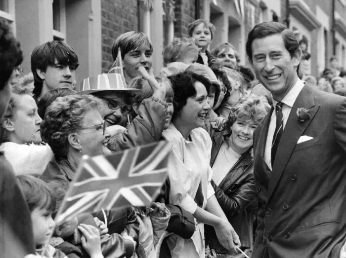 Framed Print : Prince Charles, The Prince of Wales during his visit to the North East 22 May 1985 -