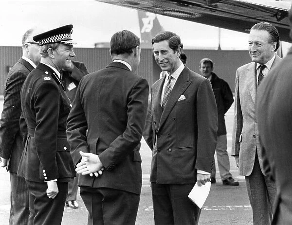 Prince Charles, The Prince of Wales during his visit to the North East 23 September 1985