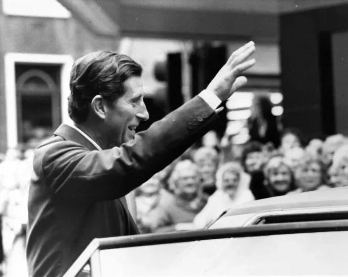Framed Print : Prince Charles, The Prince of Wales during his visit to the North East 23 September 1985