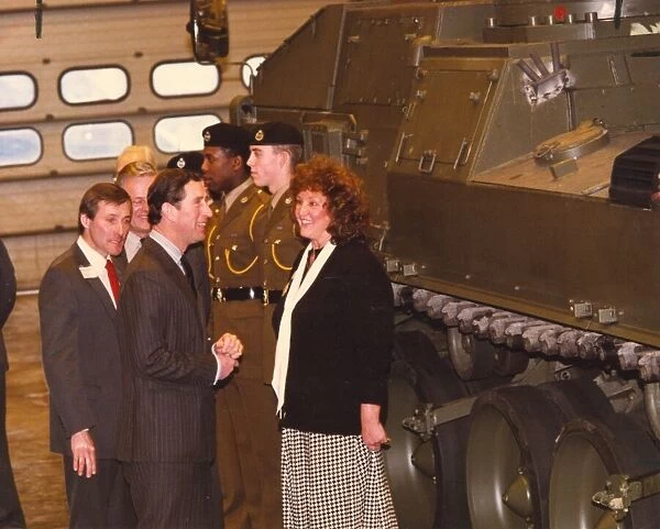 Prince Charles, The Prince of Wales during his visit to the North East 28 January 1991