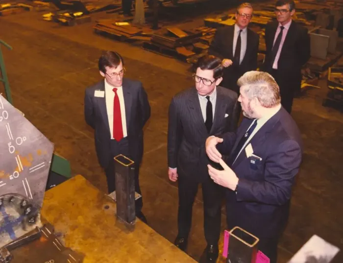 Framed Print : Prince Charles, The Prince of Wales during his visit to the North East 28 January 1991