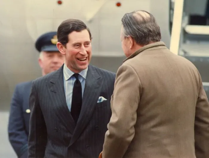 Framed Print : Prince Charles, The Prince of Wales during his visit to the North East 28 January 1991 Framed Print : Prince Charles, The Prince of Wales during his visit to the North East 28 January 1991