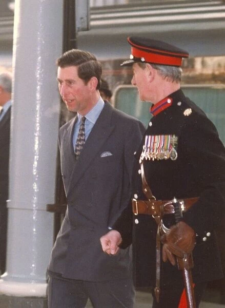Prince Charles, The Prince of Wales during his visit to the North East 31 January 1992