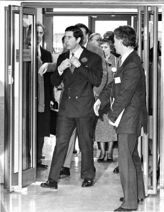 Framed Print : Prince Charles, The Prince of Wales during his visit to the North East 5 February 1986