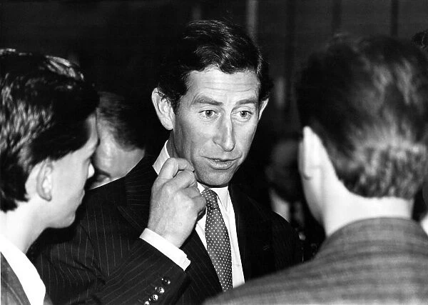 Prince Charles, The Prince of Wales during his visit to the North East 8 December 1986