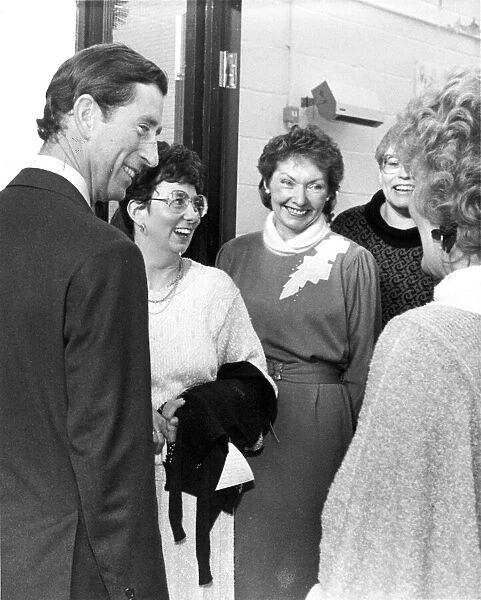 Prince Charles, The Prince of Wales during his visit to the North East 9 December 1986