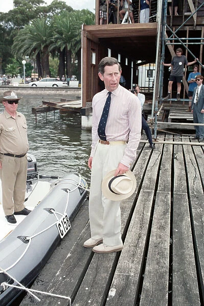 Prince Charles, Prince of Wales visits Australia. January 1994