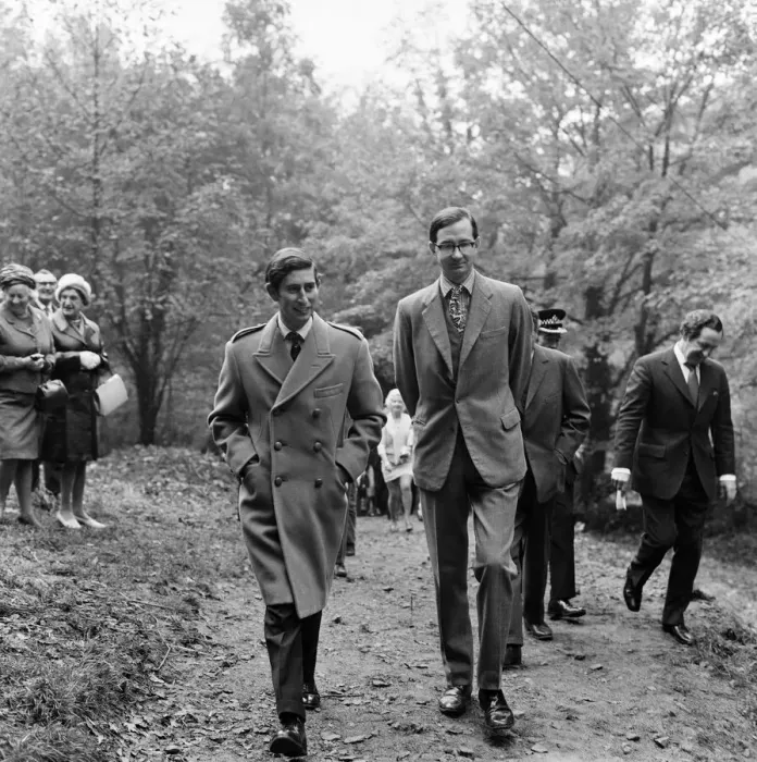 Framed Print : Prince Charles, Prince of Wales visits National Trust land in the Gower Coast Bishopston