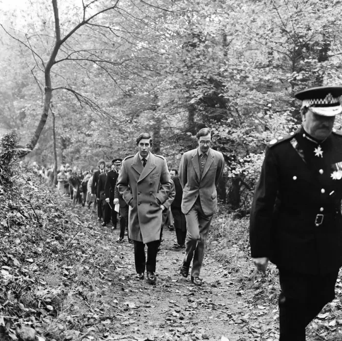 Framed Print : Prince Charles, Prince of Wales visits National Trust land in the Gower Coast Bishopston