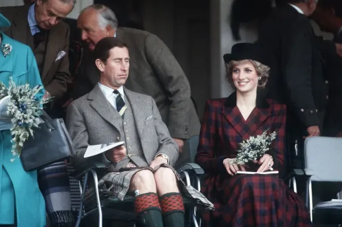Framed Print : Prince Charles and Princess Diana at the annual the Braemar Highland Games near Balmoral