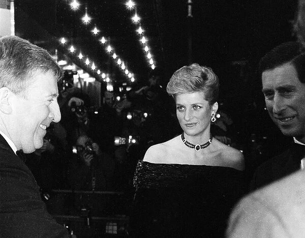 Prince Charles and Princess Diana attend the premier of the film The Last Emperor