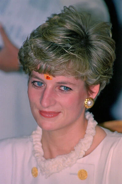 Prince Charles and Princess Diana visit India in February 1992