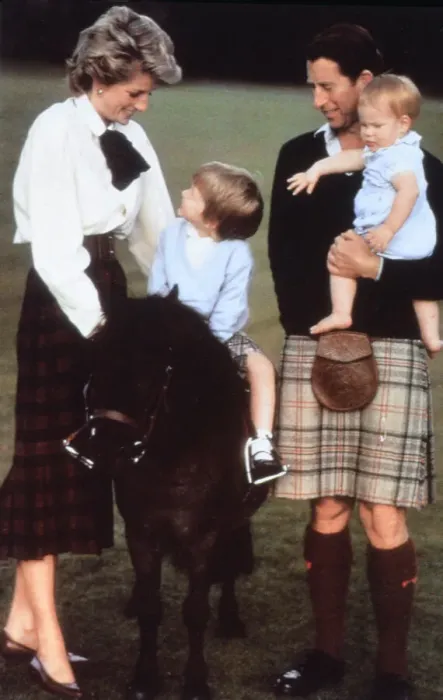 Framed Print : Prince Charles with the Princess of Wales and sons Harry Framed Print : Prince Charles with the Princess of Wales and sons Harry
