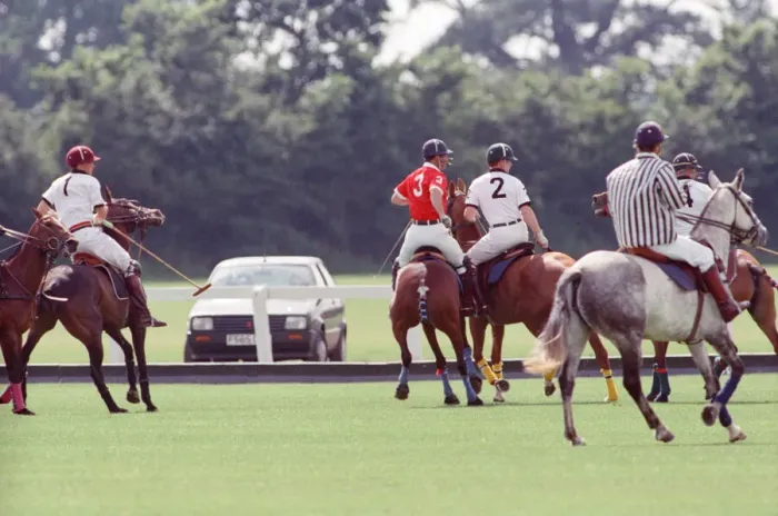 Framed Print : Prince Charles (Red shirt wearing number 3) was locked in a fierce battle with Princess Framed Print : Prince Charles (Red shirt wearing number 3) was locked in a fierce battle with Princess