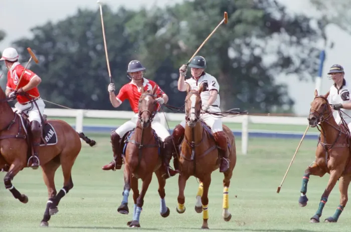 Framed Print : Prince Charles (Red shirt wearing number 3) was locked in a fierce battle with Princess Framed Print : Prince Charles (Red shirt wearing number 3) was locked in a fierce battle with Princess
