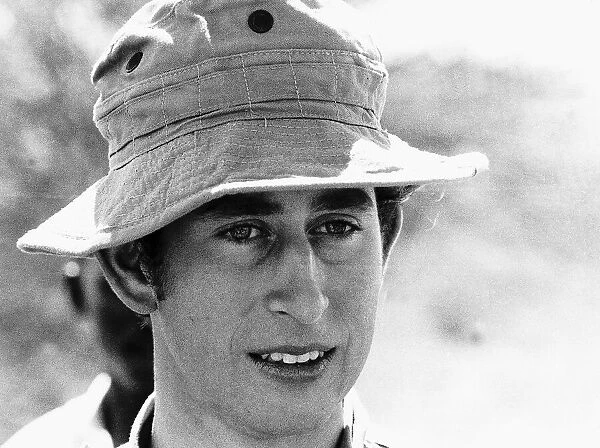 Prince Charles during the royal tour of Kenya Circa 1971