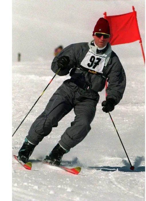 Framed Print : Prince Charles in ski race at Klosters where he is on holiday with Prince Harry January Framed Print : Prince Charles in ski race at Klosters where he is on holiday with Prince Harry January