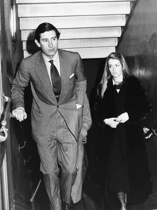 Framed Print : Prince Charles son of British Monarch Queen Elizabeth with friend Penelope Eastwood