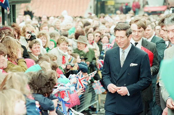 Prince Charles visits Loftus, Saltburn-By-the-Sea, Redcar And Cleveland