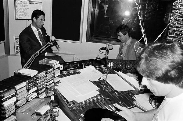 Prince Charles visits Londons Capital Radio. 14th May 1980