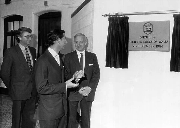 Prince Charles visits North East, 9th December 1986. Official opening of The Stables St