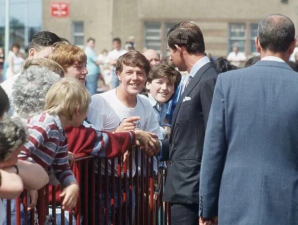 Prince Charles on walkabout Scotland November 1989