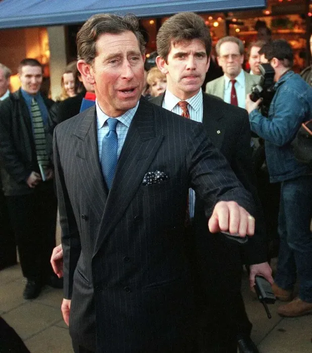Framed Print : Prince Charles walking thru Princes Street Edinburgh Framed Print : Prince Charles walking thru Princes Street Edinburgh