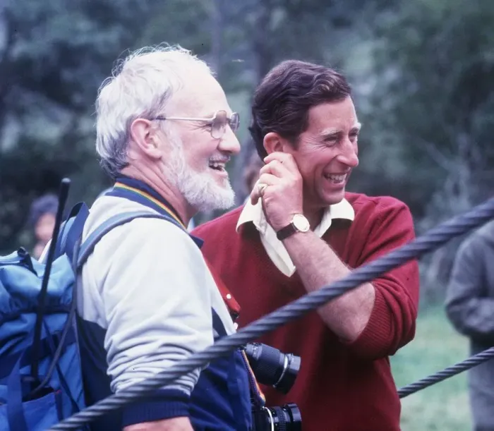 Framed Print : Prince Charles after walking tightrope at Glen Coe and River Nevis Scotland August 1987