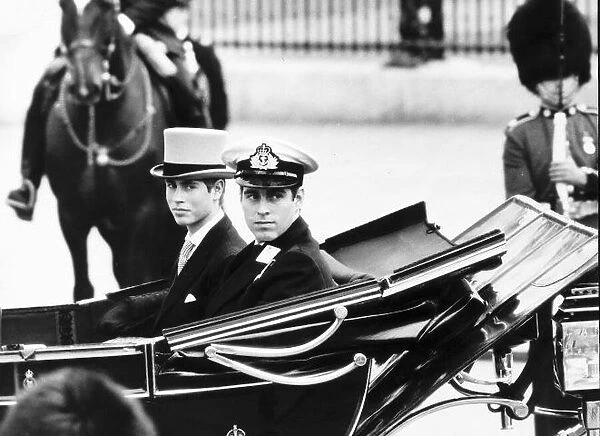 Prince Edward with brother Prince Andrew