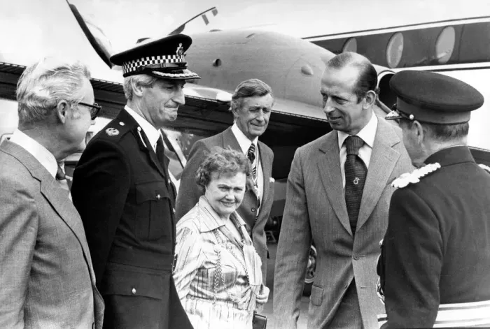 Framed Print : Prince Edward of Kent - The Duke and Duchess of Kent North East Royal Visits Framed Print : Prince Edward of Kent - The Duke and Duchess of Kent North East Royal Visits