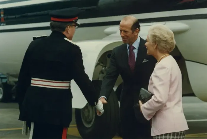 Framed Print : Prince Edward of Kent - The Duke and Duchess of Kent North East Royal Visits Framed Print : Prince Edward of Kent - The Duke and Duchess of Kent North East Royal Visits