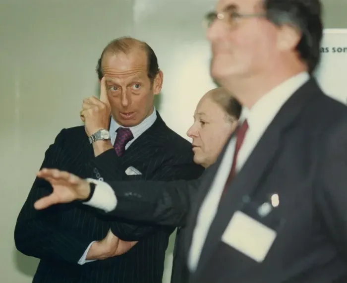 Framed Print : Prince Edward of Kent - The Duke and Duchess of Kent North East Royal Visits