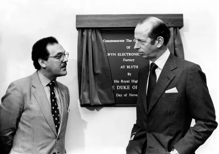 Framed Print : Prince Edward of Kent - The Duke and Duchess of Kent North East Royal Visits
