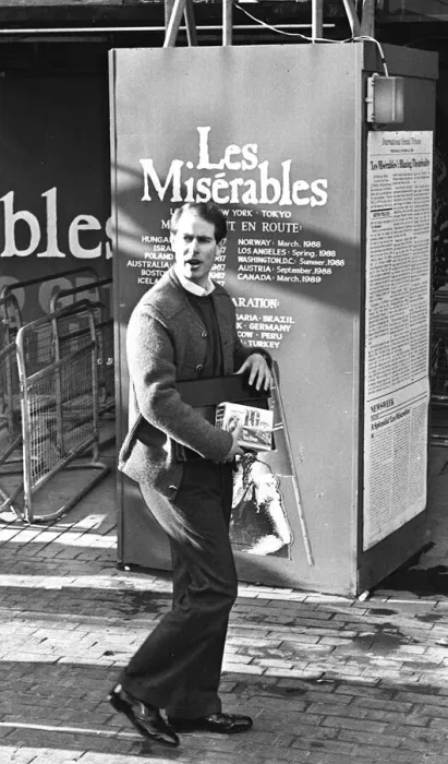 Framed Print : Prince Edward outside the Palace Theatre - February 1988