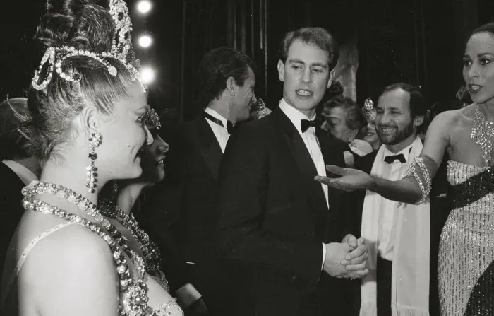 Framed Print : Prince Edward visits the Moulin Rouge - 20  /  02  /  1988