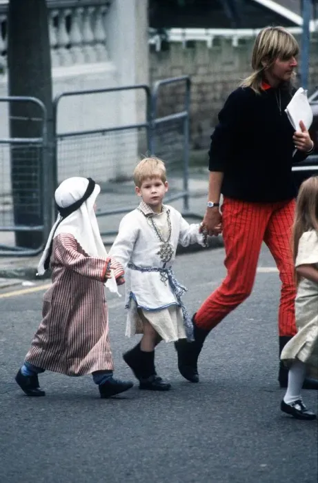 Framed Print : Prince Harry arriving at school where he will be playing a shepherd in a nativity play Framed Print : Prince Harry arriving at school where he will be playing a shepherd in a nativity play