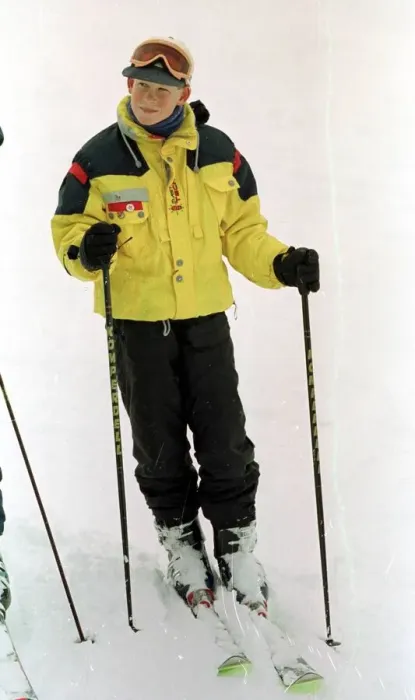 Framed Print : Prince Harry Visits Canada 1998 skiing on the slopes of Whistler Mountain Framed Print : Prince Harry Visits Canada 1998 skiing on the slopes of Whistler Mountain