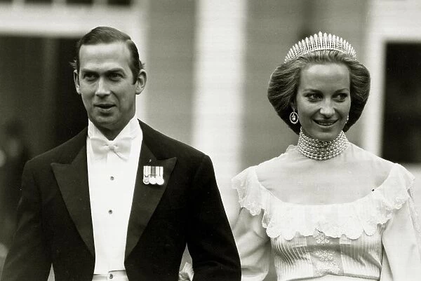 Prince Michael of Kent and his bride, Marie Christine von Reibnitz on their wedding day
