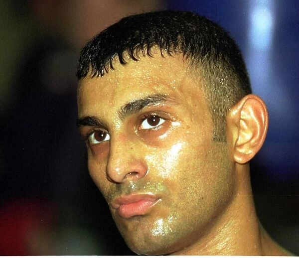 Prince Naseem Hamed boxer preparing at his Sheffield gym for his fight in London with