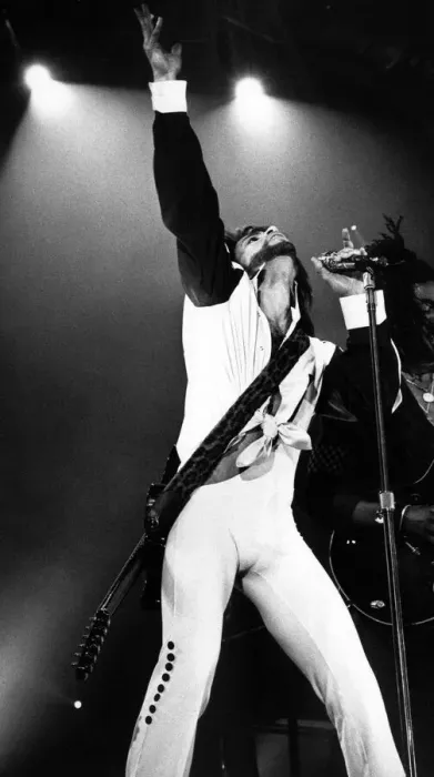 Framed Print : Prince performing at the NEC during his Nude tour. 29th June 1990 Framed Print : Prince performing at the NEC during his Nude tour. 29th June 1990
