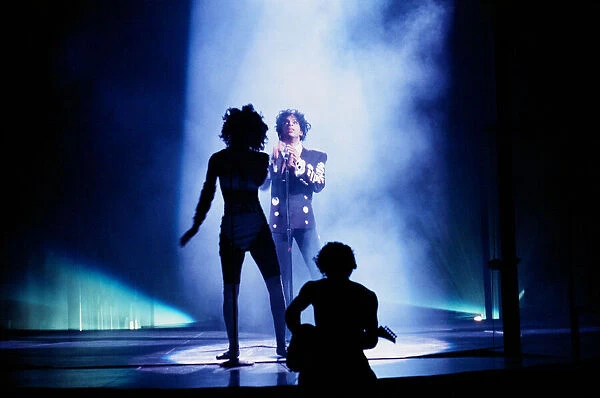 Prince performing on stage at Bercy, Paris, France 9th July 1988 Lovesexy World