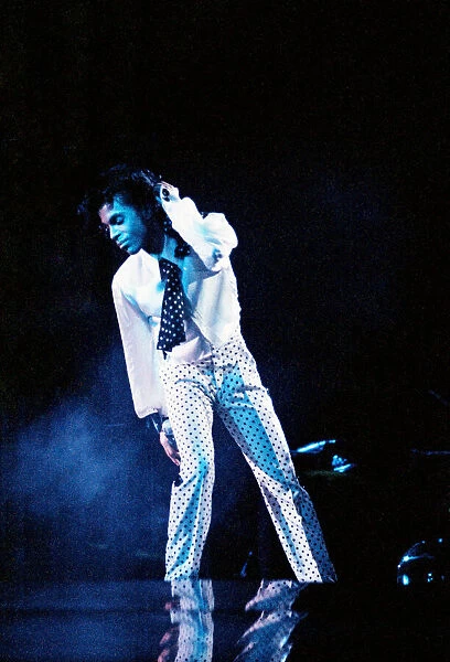 Prince performing on stage at Wembley 25th July 1988 Lovesexy World Tour