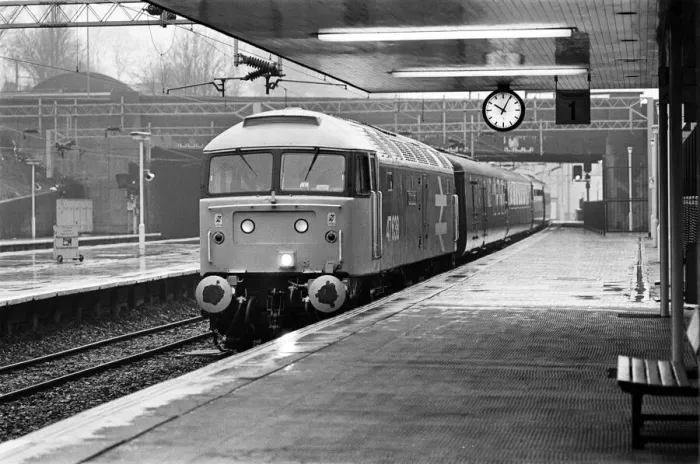 Framed Print : Prince Philip, Duke of Edinburgh arrives at Coventry Station. 6th March 1987 Framed Print : Prince Philip, Duke of Edinburgh arrives at Coventry Station. 6th March 1987