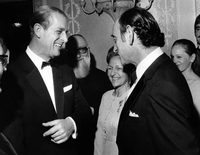 Framed Print : Prince Philip, Duke of Edinburgh attends the Heathlands Banquet at the Midland Hotel