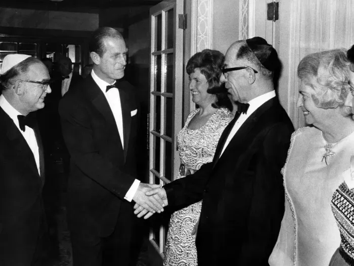 Framed Print : Prince Philip, Duke of Edinburgh attends the Heathlands banquet at the Midland Hotel