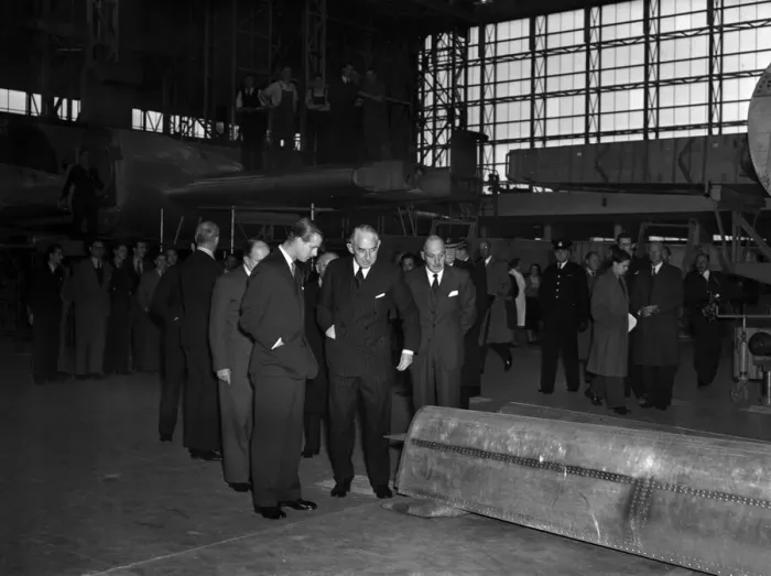 Framed Print : Prince Philip, Duke of Edinburgh at BAC, Bristol. 6th November 1953 Framed Print : Prince Philip, Duke of Edinburgh at BAC, Bristol. 6th November 1953