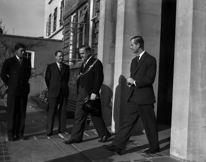 Framed Print : Prince Philip, Duke of Edinburgh at BAC, Bristol. 6th November 1953 Framed Print : Prince Philip, Duke of Edinburgh at BAC, Bristol. 6th November 1953