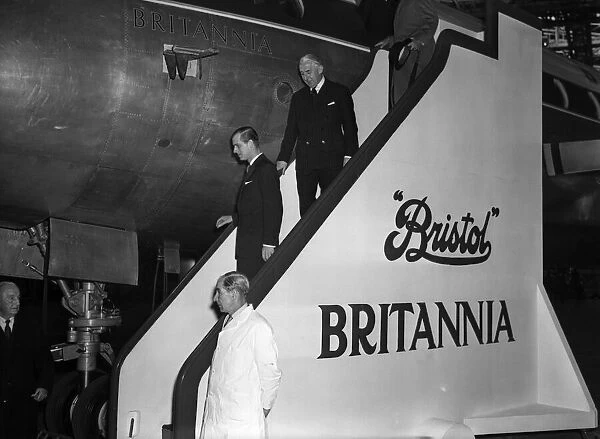 Prince Philip, Duke of Edinburgh at BAC, Bristol. 6th November 1953